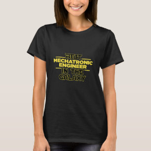 Camiseta Melhor Engenheiro Mecatrônico no Mecânico da Galáx
