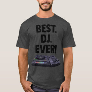 Camiseta Melhor Equalizador de Novidade de Música Turntabl