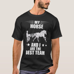 Camiseta Melhor Equipe de Equitação de Equitação de Cavalo 
