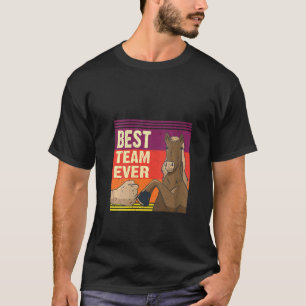 Camiseta Melhor Equipe de Mulheres Andando sobre Cavalos