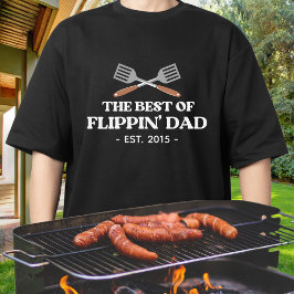 Camiseta Melhor Espátula de Papai Flippin Engraçado Retro 