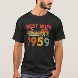 Camiseta Melhor Esposa Desde 1959 Epic Matching 64th Weddin