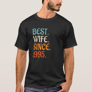 Camiseta Melhor Esposa Desde 1995, 27.º aniversário de casa
