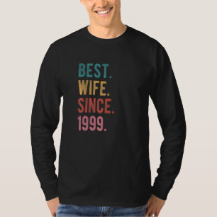 Camiseta Melhor Esposa Desde 1999 23º Aniversário De Casame