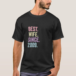Camiseta Melhor Esposa Desde 2009   12 Casamento 12