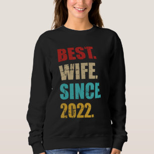 Camiseta Melhor esposa desde 2022 para o terceiro aniversár