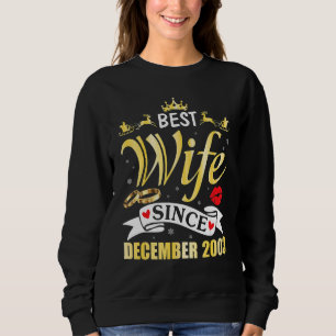 Camiseta Melhor Esposa Desde Dezembro De 1999. Feliz Casado