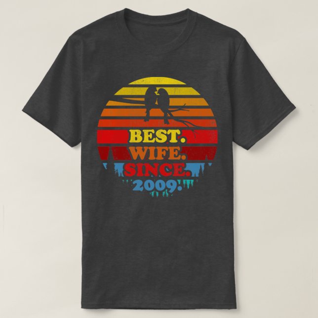 Camiseta Melhor Esposa Do Sol Desde 2009 (Frente do Design)