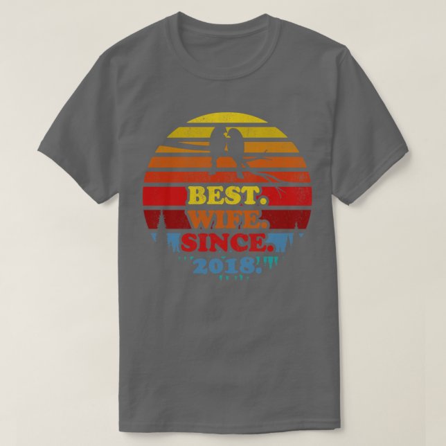Camiseta Melhor Esposa Do Sol Desde 2018 (Frente do Design)