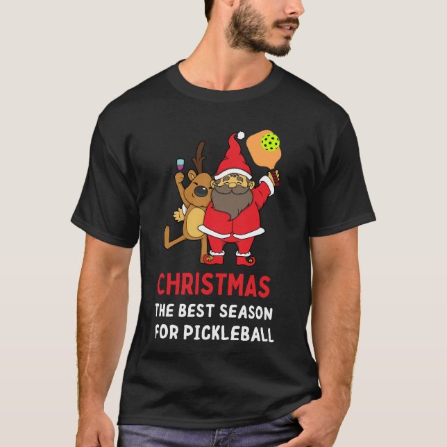 Camiseta Melhor Estação Para O Pickleball - Pickleball De N (Frente)