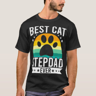 Camiseta Melhor estagiário da Cat Stepdad Ever Cat Lovers