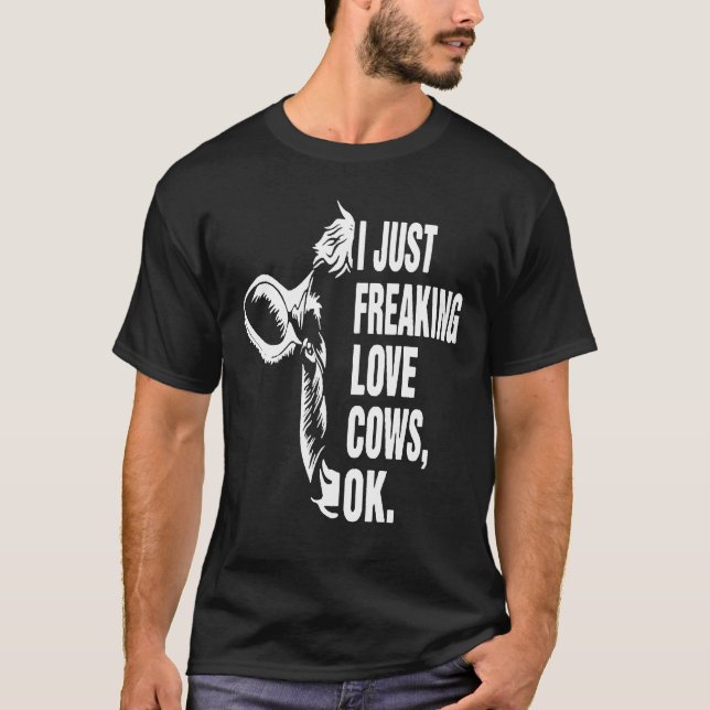Camiseta Melhor Eu Amo Vacas, Ok (Frente)
