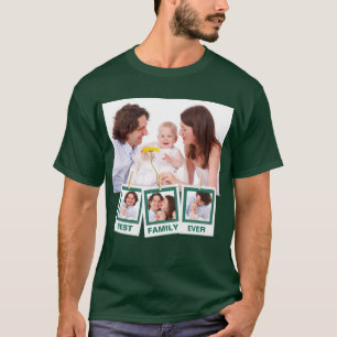 Camiseta Melhor Família de Sempre Colagem de 4 Fotos Person