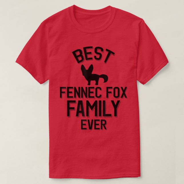 Camiseta Melhor Família Fennec Fox Nunca (Frente do Design)