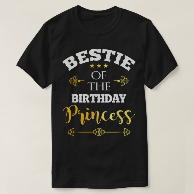 Camiseta Melhor Festa De Bestial Da Princesa Bday (Frente do Design)