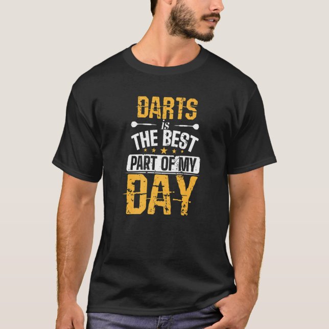 Camiseta Melhor Festa De Dardos Do Meu Dia (Frente)