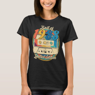 Camiseta Melhor Fita Cassete de 1988 34 Anos 34 Anos
