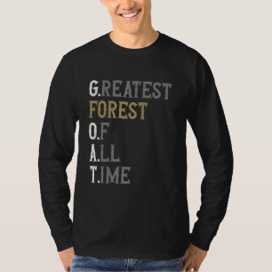 Camiseta Melhor Floresta de todos os tempos GOAT Floresta