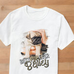 Camiseta Melhor Foto De Pet Dog De Grunge Legal Moderno<br><div class="desc">Esta design divertida e moderna é composta de tipografia divertida e adiciona uma foto personalizada do seu animal de estimação.</div>