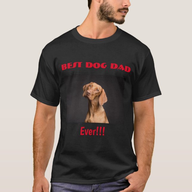 Camiseta Melhor Foto do Pai de Cães (Frente)