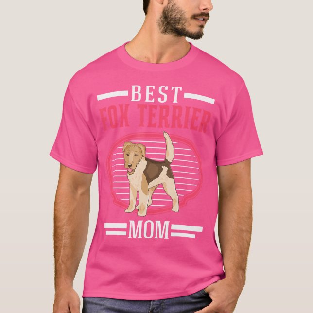 Camiseta Melhor Foxterror Mãe Fox Terrier Cabeada (Frente)