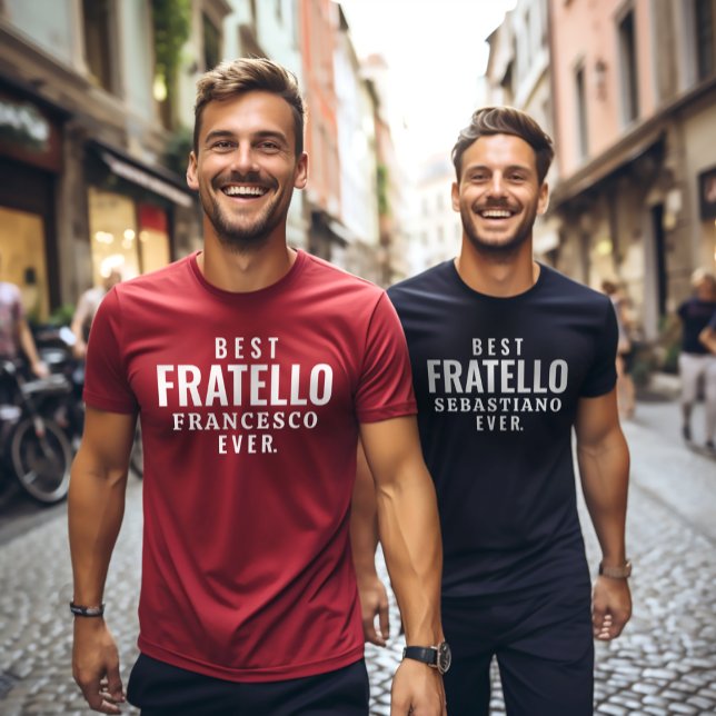 Camiseta Melhor Fratello (Irmão Italiano) Nunca (Criador carregado)
