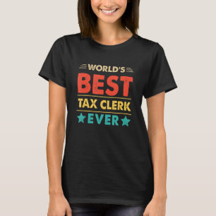 Camiseta Melhor Funcionário de Imposto do Mundo Retro Etern