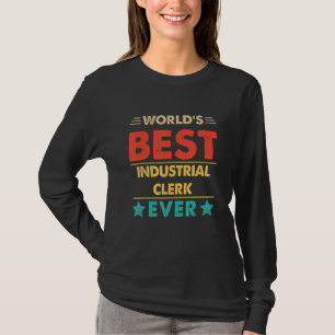 Camiseta Melhor Funcionário Industrial Retro do Mundo