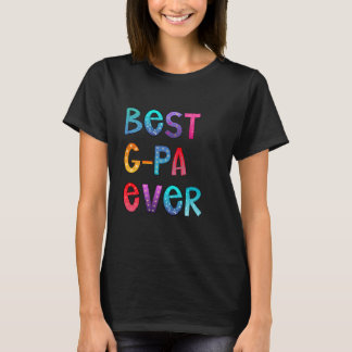 Camiseta Melhor G-Pa Eternamente Colorida, Papá Camisa, Pre