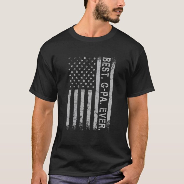Camiseta Melhor G Pa Todos Os Estados Unidos Presente Na Ba (Frente)