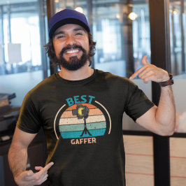 Camiseta Melhor Gaffer - Tripulação de Filmes Retro