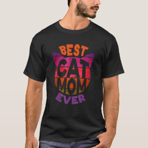 Camiseta Melhor Gata Mãe de Sempre Gatinho Vintage Fofo Pet