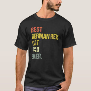 Camiseta Melhor gato alemão Rex do papai   Gato