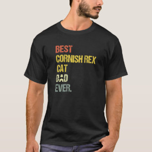 Camiseta Melhor Gato Cornish Rex Pai do Homem