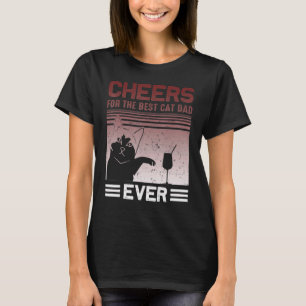 Camiseta Melhor Gato do Papai Cheers Dia dos Pais Citação M
