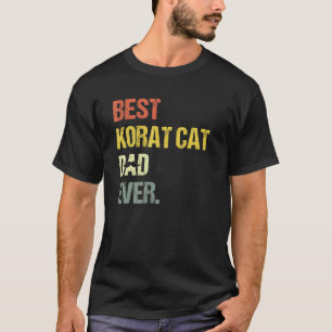 Camiseta Melhor Gato Korat Pai de Gato Masculino