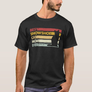 Camiseta Melhor Gato Mãe Alguma Vez Mãe Snowshoe Gato