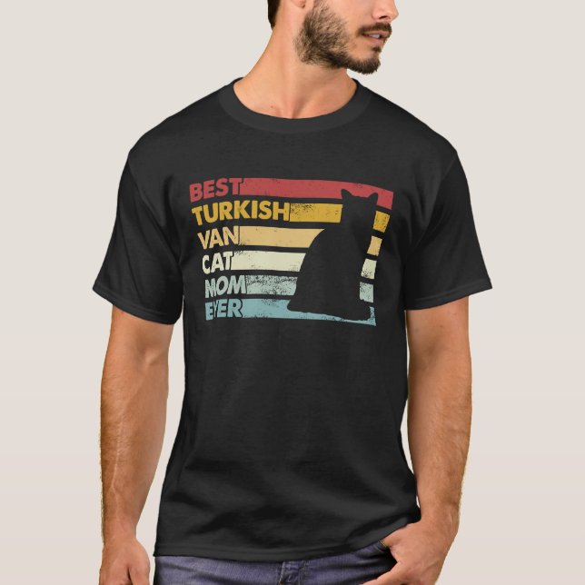Camiseta Melhor Gato Mãe Alguma Vez Mãe Turca Gato (Frente)
