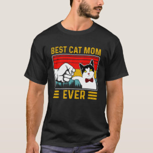 Camiseta Melhor Gato Mãe Alguma Vez Vintage Gatinho Mãe Vov