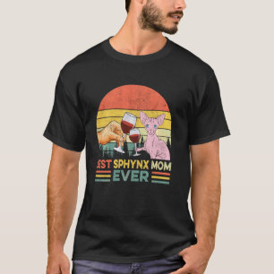 Camiseta Melhor Gato Mãe De Bebendo De Vinho Mãe Mãe Mãe