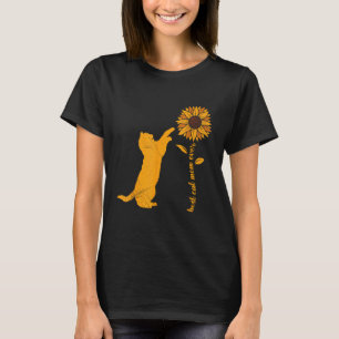 Camiseta Melhor Gato Mãe de Cachorro de Girassol Gatinho Ga