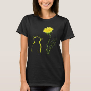 Camiseta Melhor Gato Mãe de Flor Gato Mãe Dandelion Mãe