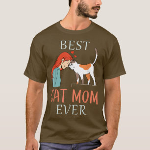 Camiseta Melhor Gato Mãe De Gato Alguma Vez Bonita Gata Men