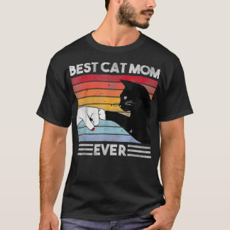 Camiseta Melhor Gato Mãe de Gato Engraçado Gato de Vintagem