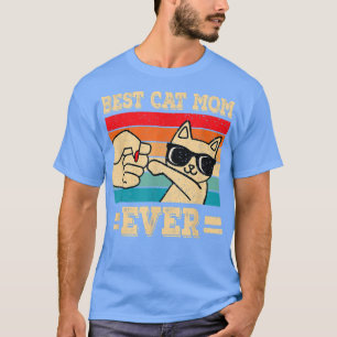 Camiseta Melhor Gato Mãe De Gato Muito Engraçado Retro Vint