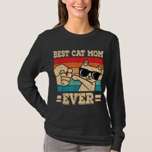 Camiseta Melhor Gato Mãe De Gato Muito Engraçado Retro Vint