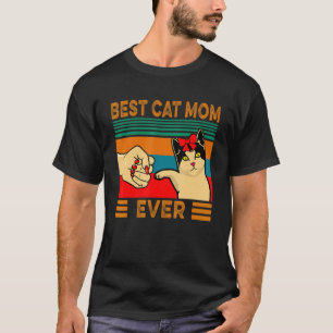 Camiseta Melhor Gato Mãe De Pé