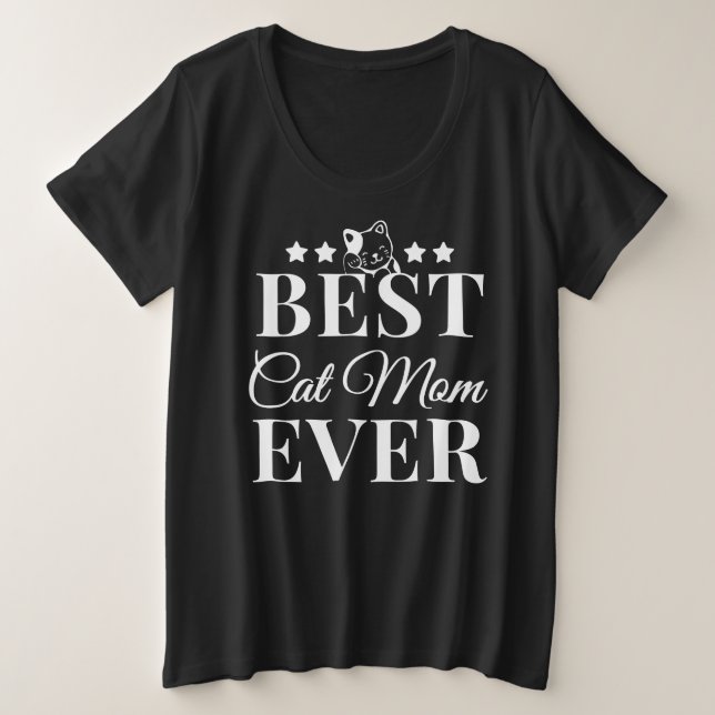 Camiseta Melhor Gato Mãe De Sempre - Cat Mãe (Frente do Design)