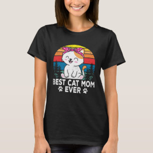 Camiseta Melhor Gato Mãe Gato Fofo Proprietário De Animais