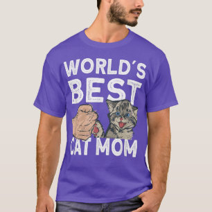 Camiseta Melhor Gato Mãe Gato Gato Gato